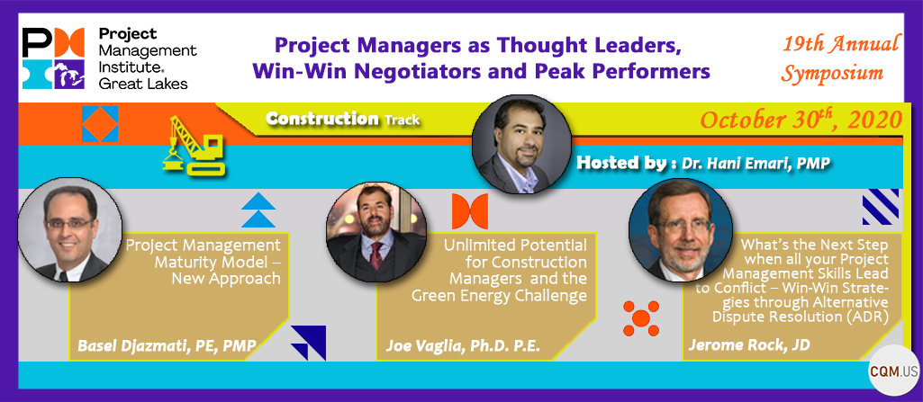 CQM Construction Track at the PMIGLC Symposium