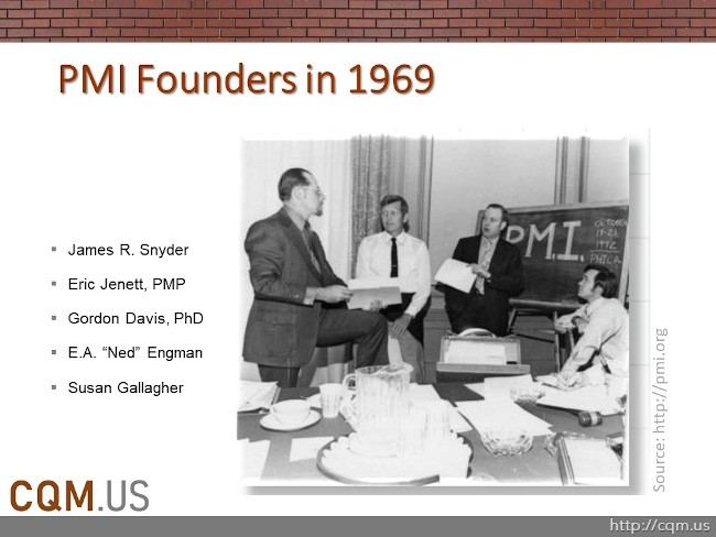 PMI Founders in 1969